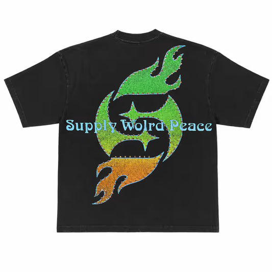 Peace Black Tee – back