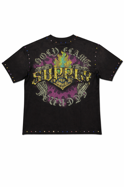 Holy Flame Black Tee – back