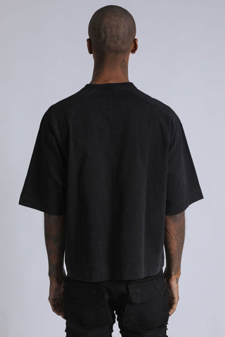 Cropped Heavy T - Black