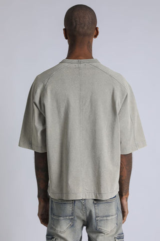 Cropped Heavy T - Olive