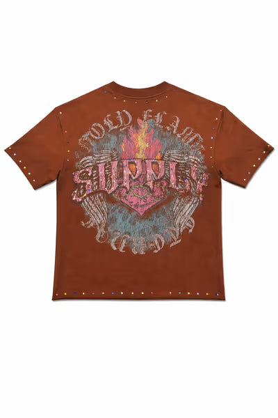 Hold Flame Brown Tee – back
