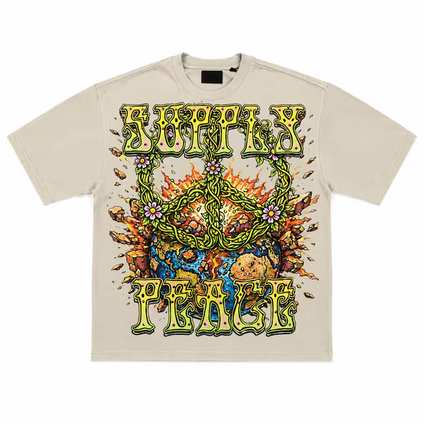 Peace Grey Tee – front