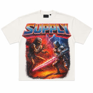 BATTLE OF WORLDS WHITE TEE