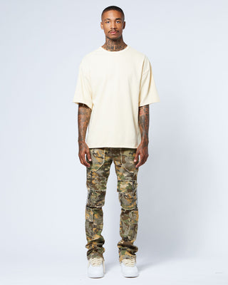 Flint Jean - Olive Green Camo