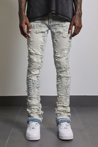 Shatter Jean - Light Wash