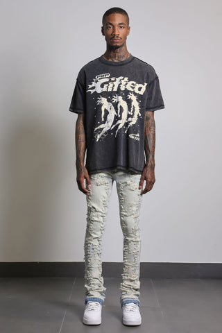 Shatter Jean - Light Wash