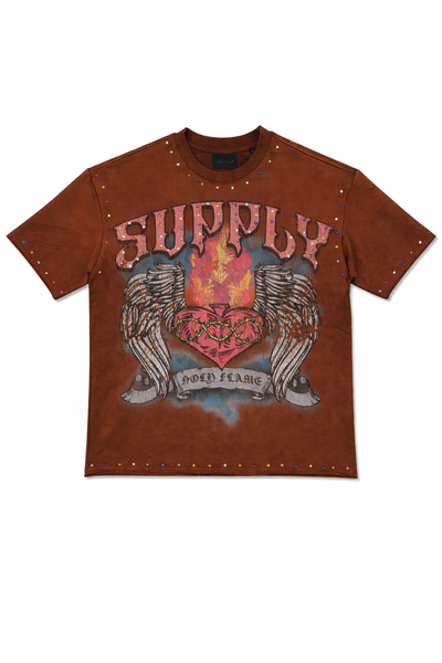 HOLD FLAME BROWN TEE