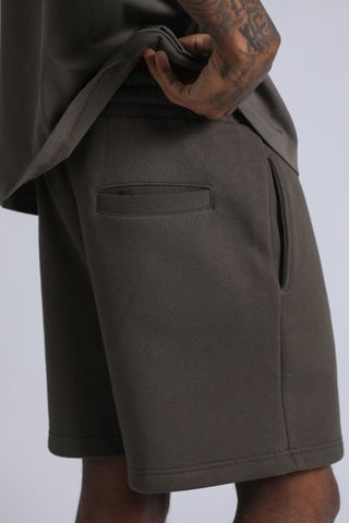 Fleece Shorts -Ash