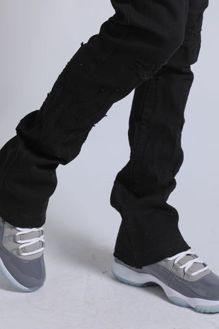 Flames Jean - Black