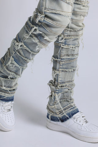 Fray Jean - Medium Wash