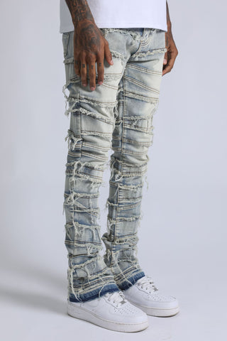 Fray Jean - Medium Wash