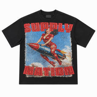 SUPPLY NATION BLACK TEE