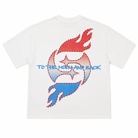 Nation White Tee – back
