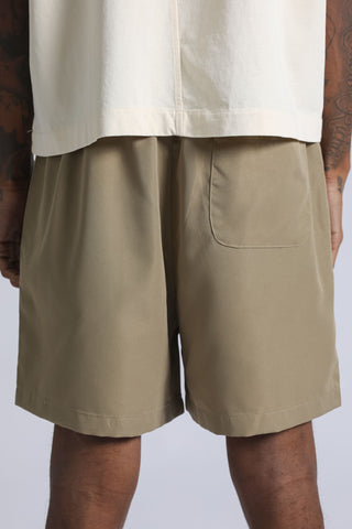 Nylon Running Shorts - Beige