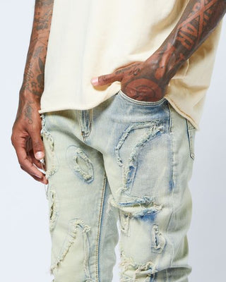 RIP JEANS -  LIGHT WASH