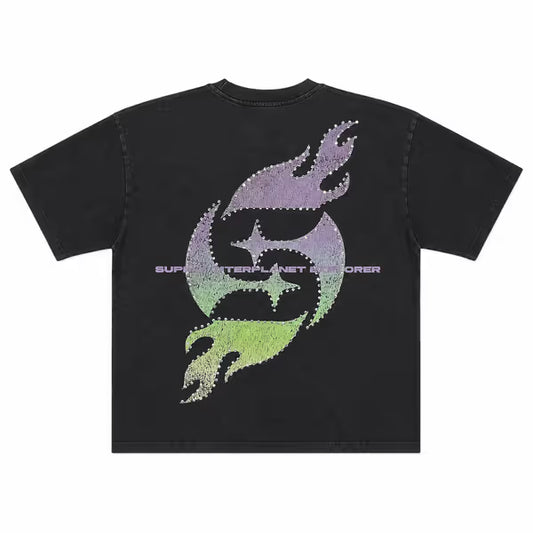 Space Cadet Black Tee – back