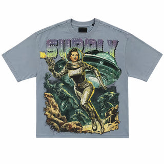 SPACE CADET BLUE TEE