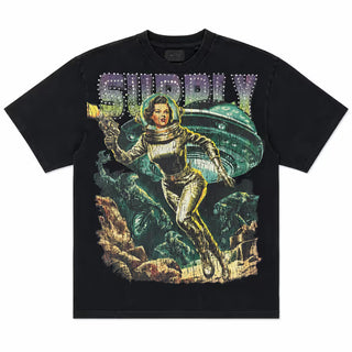 SPACE CADET BLACK TEE