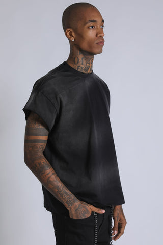 SunFaded Cutoff Tee - Black