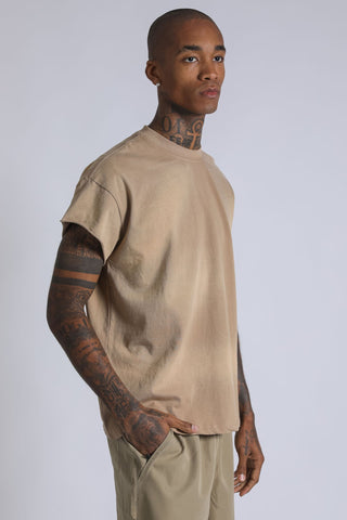 SunFaded Cutoff Tee - Khaki