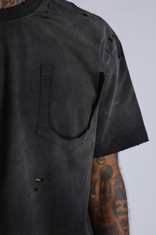 Washed Pocket Tee - Black