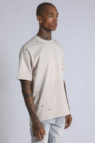 Washed Pocket Tee - Bone