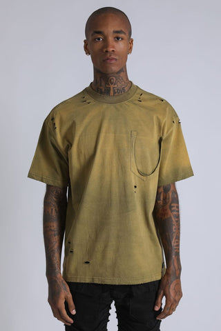 Washed Pocket Tee - Olive