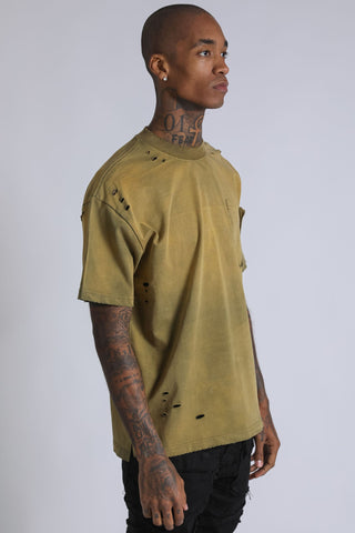 Washed Pocket Tee - Olive
